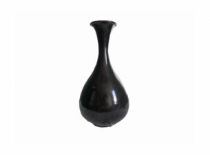 黑釉玉壶春瓶