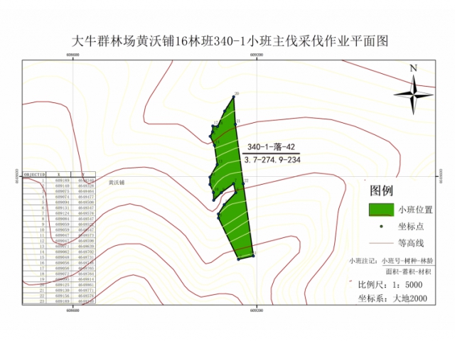 喀喇沁旗大牛群林场165亩落叶松主伐林地木材处置权