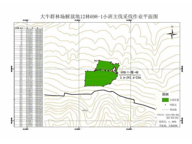 喀喇沁旗大牛群林场150亩落叶松主伐林地木材处置权